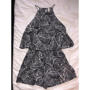 WORN ONCE: Tropical Print Romper